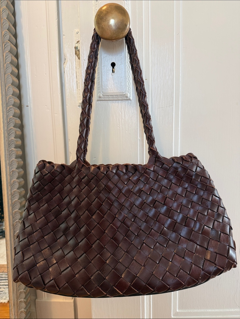 Woven Leather Tote